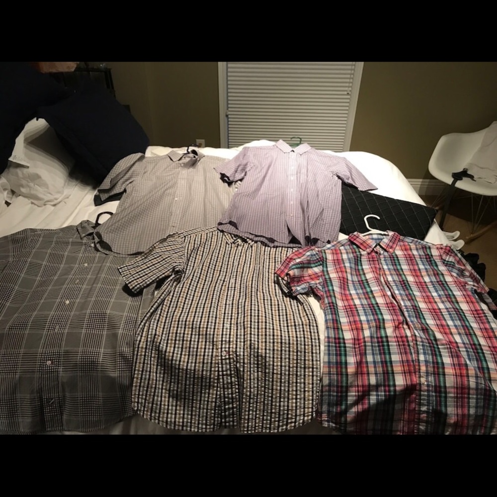 6 brand new Daniel Cremieux button ups. Size L